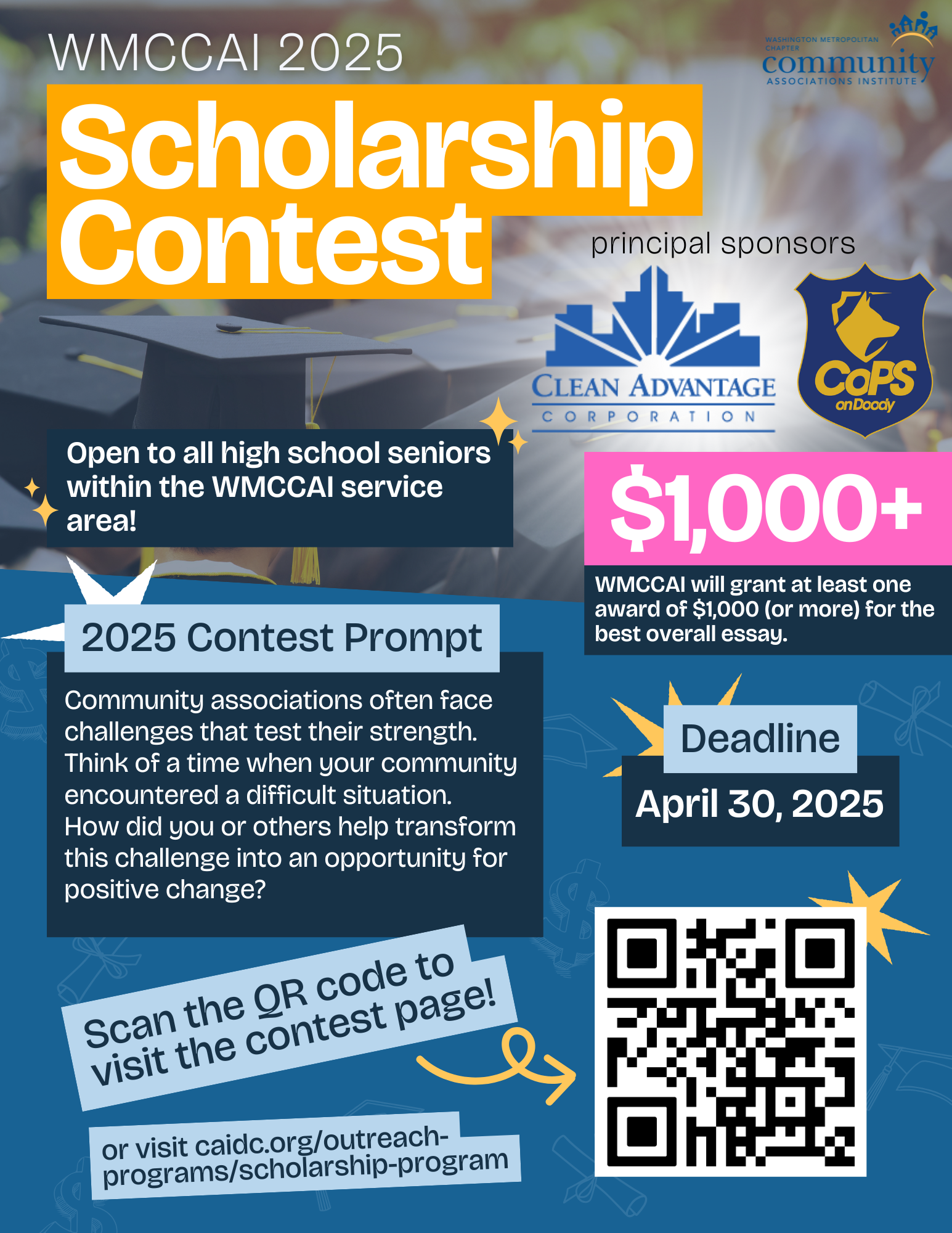 WMCCAI 2025 Scholarship Contest Flyer