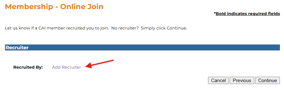 Recruiter Member Details